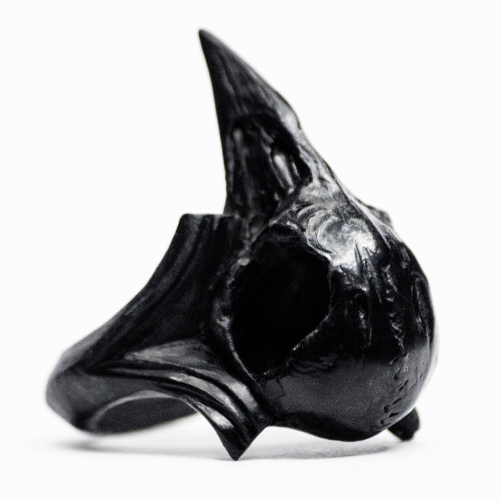 RAVEN SKULL RING - Macabre Gadgets Store