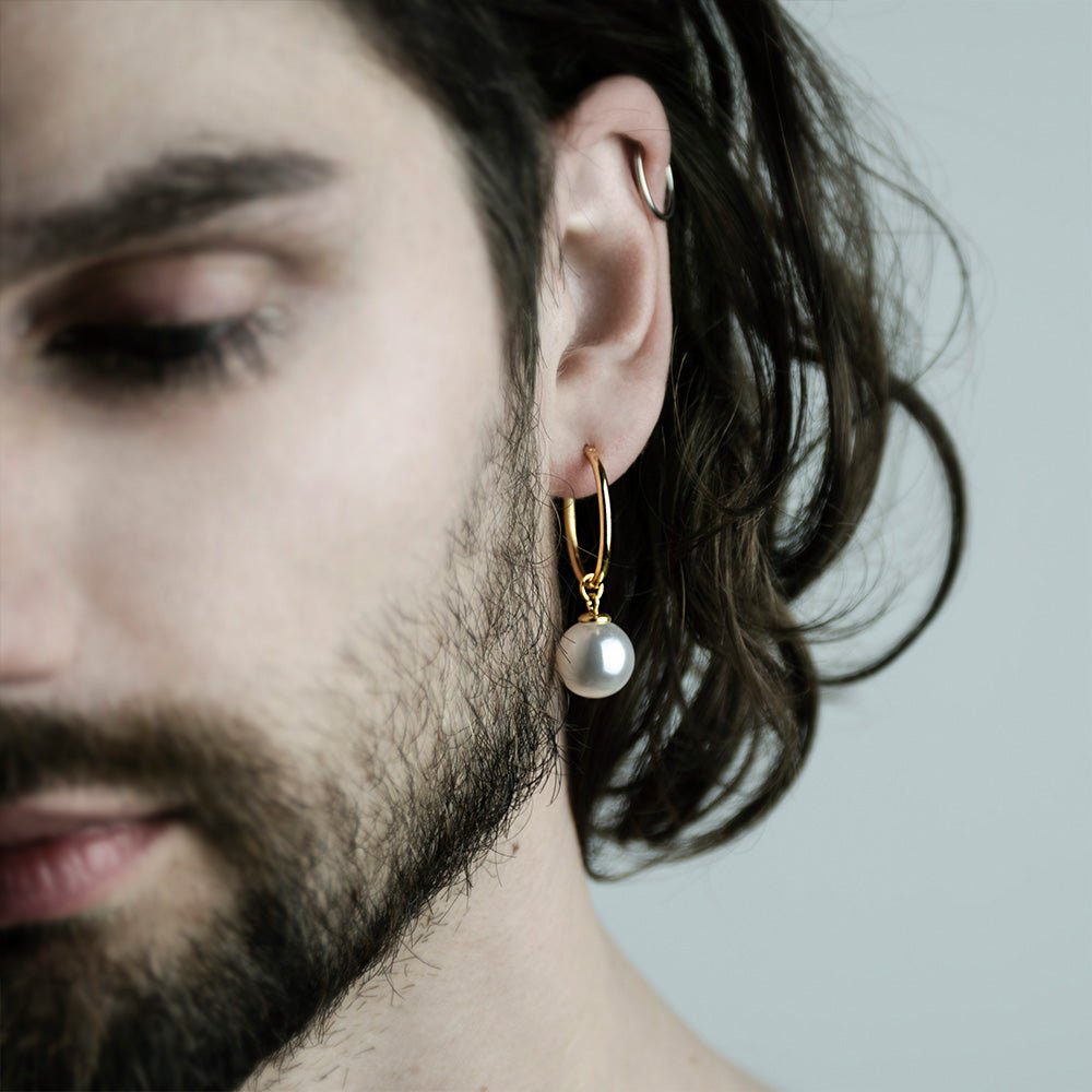 ROUND PEARL EARRING - Macabre Gadgets Store