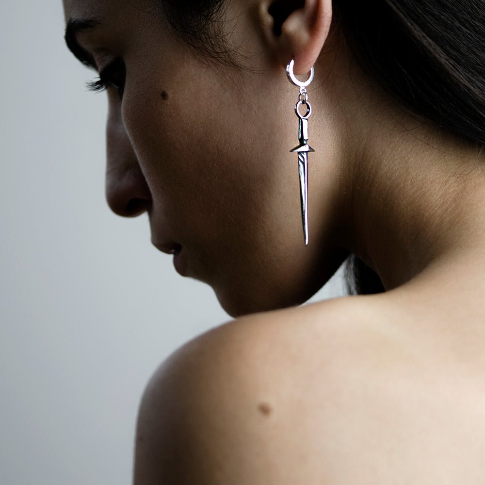 Sword earring - final sale - Macabre Gadgets